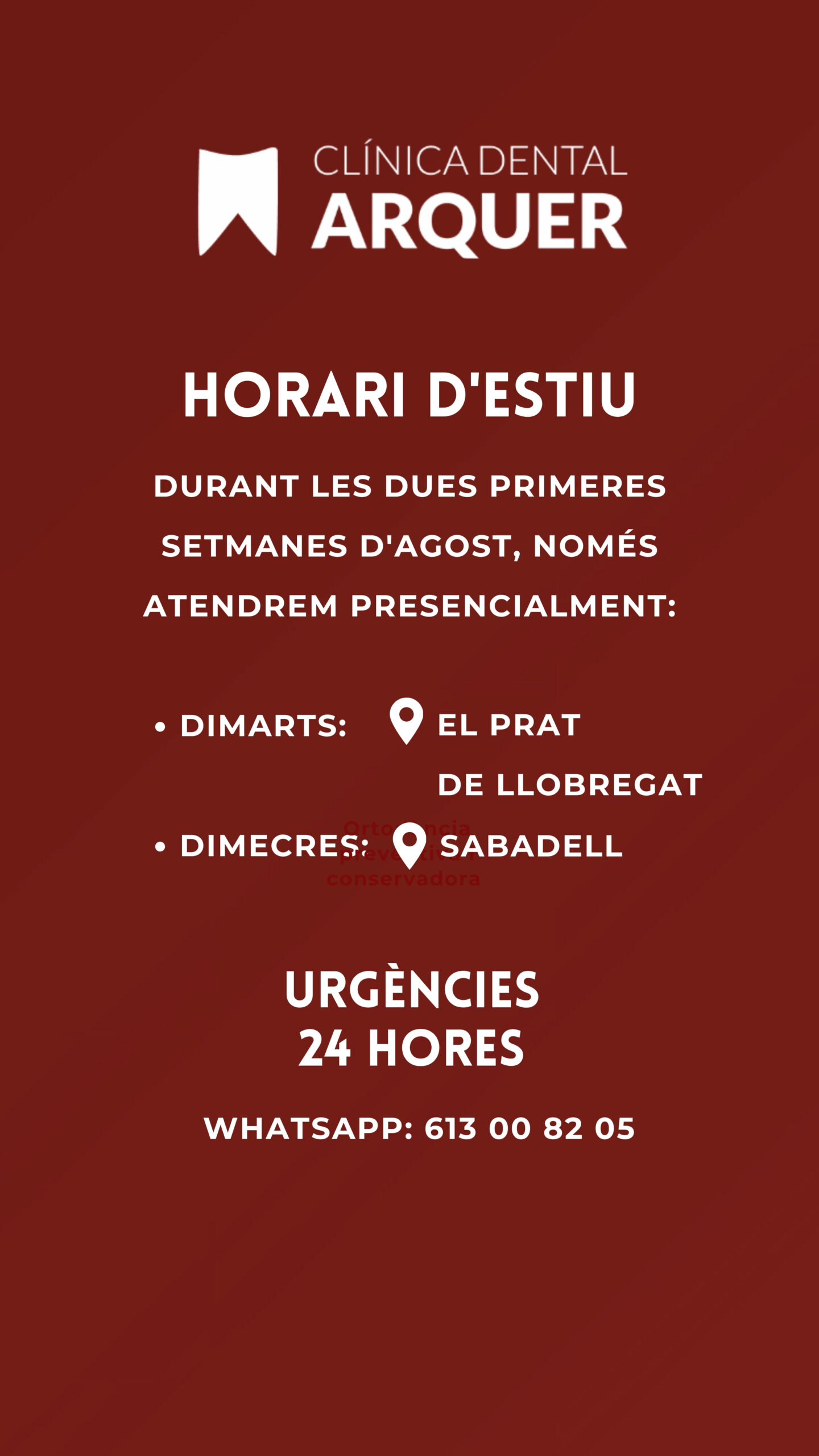 Dentista urgencias Sabadell El Prat Barcelona 24 h